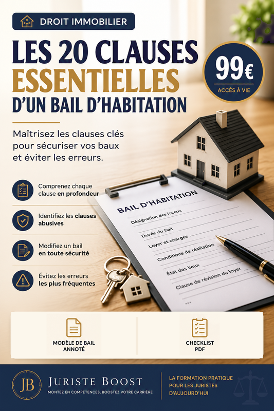 Pack « Les 20 clauses essentielles d'un bail d'habitation »